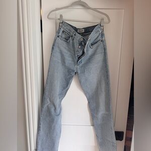AGOLDE women’s light blue jeans